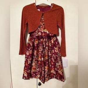 Bonnie Jean 2 piece dress and sweater